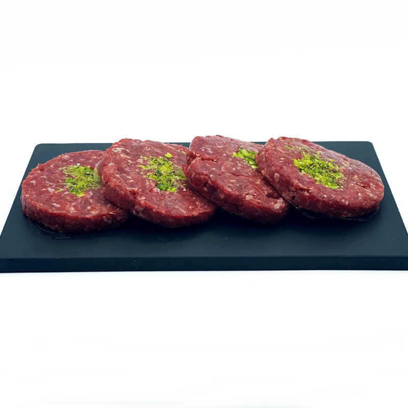 Burger Meat de Ternera con Cebolla Caramelizada y Pistacho