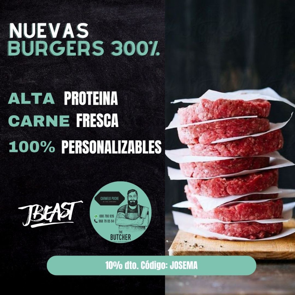 BURGERS Fitness saludables 300%