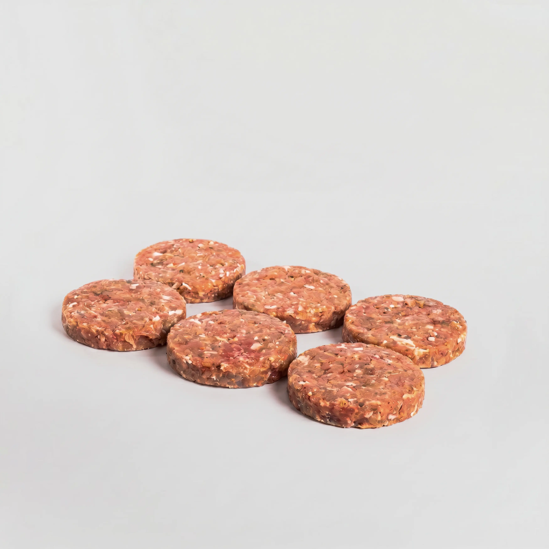 6 unidades de burger meat de pollo Barbacoa