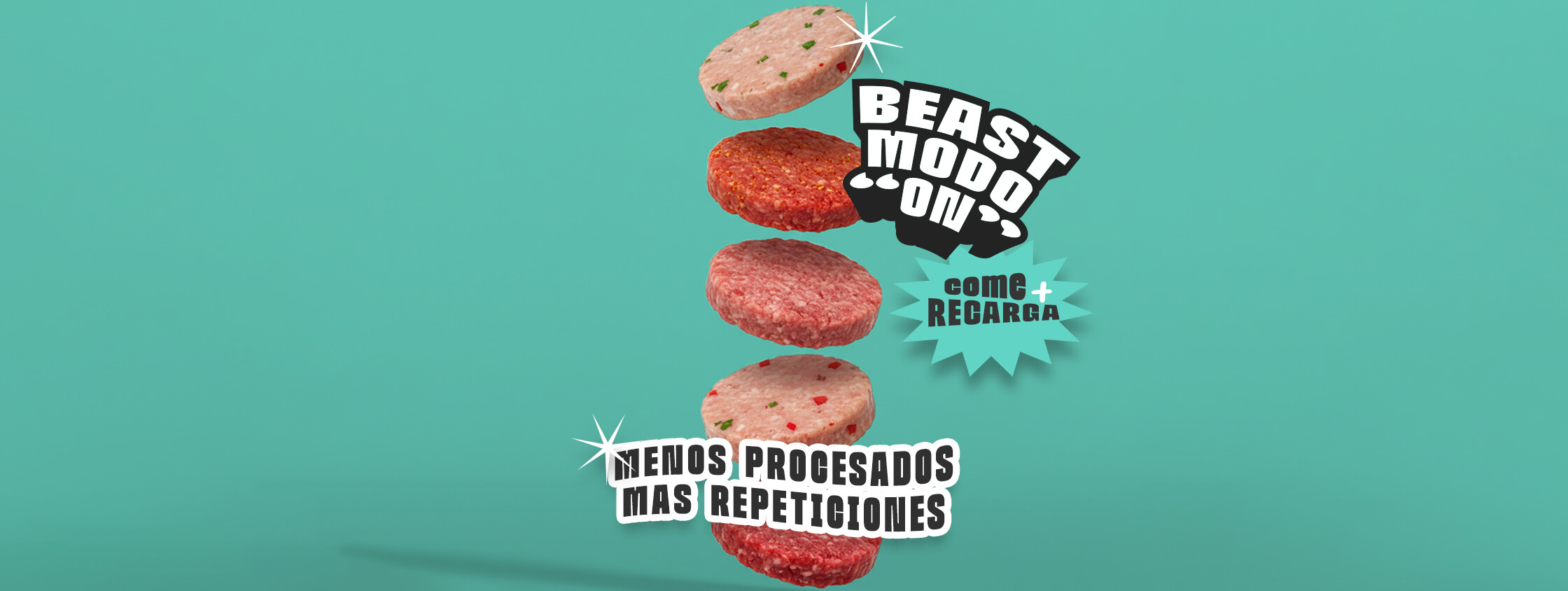 Bestia activada. Menos procesados, más repeticiones.